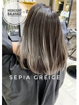 トルネード(TORNADO)&nbsp;セピアグレージュハイライトバレイヤージュ