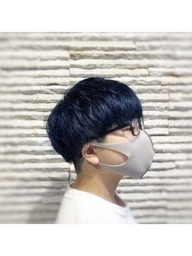 ビス リアン 川口店(Vis lien) 色落ち/ツーブロック/ブルーブラック/ツーブロックマッシュ