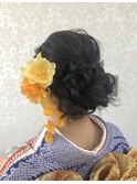 成人式などお着物に☆ダウンヘアアレンジ