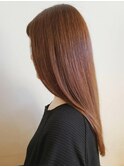 うる艶ストレートロング/ニュアンスカラー/アースカラー