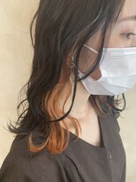 ブロンド(Blonde.) インナーカラー☆オレンジ