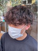メンズ1番人気波巻スパイラル【藤枝/髪質改善/デザインカラー】