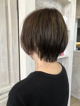 キャアリー(Caary) 福山美容室caary大人気イルミナカラーショートグレージュカラー