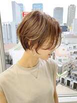 シェノン サントル(CHAINON CENTRE)&nbsp;モテ髪カタログ/外ハネボブ/ペールベージュ[梅田/茶屋町]