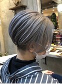 ショートボブ×シルバーグレージュ【rili横浜】