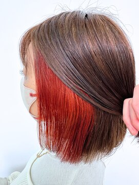 アッシュ 十日市場店(Ash) オレンジイヤリングカラー