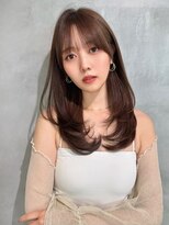 ロンドローズ 名古屋(Lond damaskRose)&nbsp;ブリーチ 学割 オリーブベージュ レイヤーカット リタッチ13