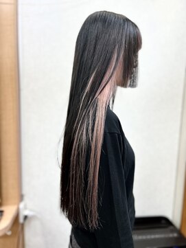 ビューティーサロン カワチ 中庄駅前店(Beauty Salon KAWACHI) ピンクインナーカラー