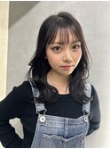 くびれヘアー/暗髪/ミディアム【西田辺・阿倍野】