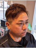 アップバングショート×カラー
