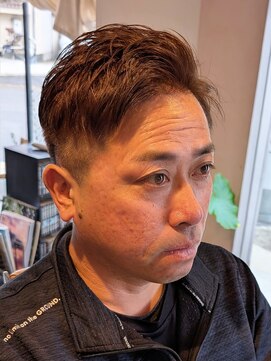 ボイスバーバー 高野店(VOICE BARBER) アップバングショート×カラー