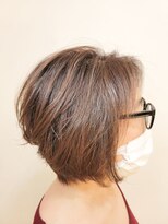 松本平太郎美容室 国立店 グラレイヤーボブ×イノアカラー×ハイライト/30代40代50代60代