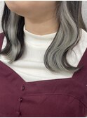 【インナーカラー♪♪】ホワイトグレー♪♪