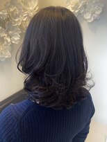 アリエ(Allie) ミディアム×くびれ×ひし形レイヤー×デジタルパーマ