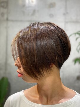 デュード(Dude) 大人かっこいいショート/40代50代60代70代/ブラウン