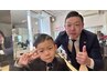 【親子カット◆お子様１人カット付】　カット＋マッサージシャンプー￥9,000
