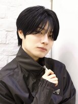 エイド 渋谷(aid)&nbsp;シースルーマッシュショート黒髪ラウンドマッシュウルフ渋谷