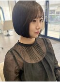韓国ボブ/切りっぱなしボブ/タッセルボブ/透明感カラー/Minori
