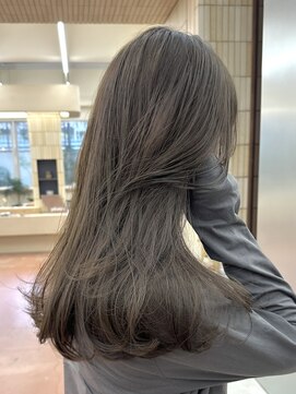 パークレーン アイス イヴェン(park lane ICI yeven) ブリーチなしダブルカラーオリーブベージュグレージュ秋カラー