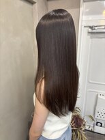 ファビ 渋谷(Fab) くびれヘア/暗めカラー/アプリコットオレンジ/縮毛矯正