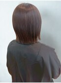 切りっぱなしボブ ミニボブ チョコレートブラウン 髪質改善 20代