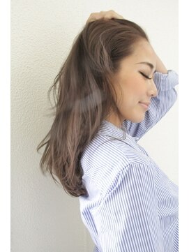 スリーナイン(THREE NINE) かきあげスタイル!!ハイライトミックスで大人透明感を!!