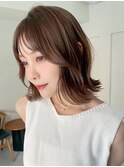 ハイライトバレイヤージュダブルカラーケアブリーチ20代30代