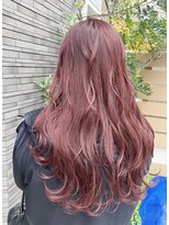 ナチュラル 博多店(Natural)&nbsp;ピンクバイオレット×波巻きロング