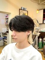レボルトヘアー(R EVOLUT hair) MEN’S HAIR/波巻きツイストスパイラル/リバースセンターパート