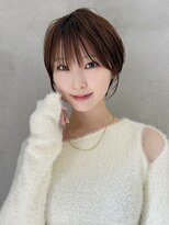 ロンドエニカ 大宮(Lond enika)&nbsp;クールショート/ピンクベージュ/カーテンバング/顔周りカット