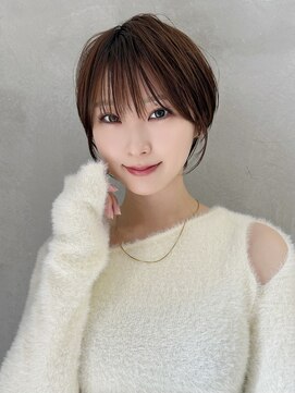 ロンドエニカ 大宮(Lond enika) クールショート/ピンクベージュ/カーテンバング/顔周りカット