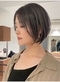 ハイライトバレイヤージュダブルカラーショートカット30代40代