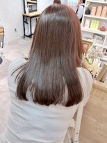 ミュラ(mulah)&nbsp;シアーベージュ透明感カラー＊艶髪ストレートヘアロング/明大前