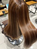 アース 郡山コスモス通り店(HAIR&MAKE EARTH)&nbsp;ナチュラルブラウンストレート