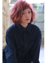 ラファンジュ ヘアー(Rohange hair)&nbsp;【Rohange】ベビーバング×ベリーピンク×ボブディ#厚めバング