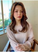 憧れの韓国アイドルヘアに◎長めお色気バングでオルチャンヘア!