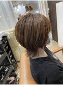 流行りのショートウルフスタイル