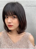 ワンカールが可愛い重めボブ☆