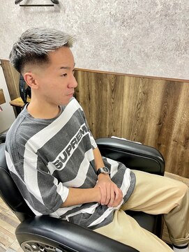 ティーズ バーバー T's BARBER ホワイトパープルシルバー