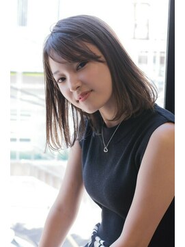 エムスラッシュ たまプラーザ(M.SLASH) ■ダークアッシュ艶感ミディアムボブM.SLASHたまプラーザ51-8★