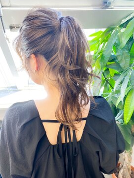 ソア 渋谷(soar) ヘアセットポニーテール結婚式ドレスヘア/浴衣