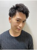 ツーブロアップバング