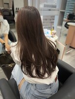 ジエクトカナウ 大阪梅田店(The Ect canow) 小顔ヘア20代30代ニュアンスカラーグレージュカラー斜めバング