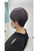 大人可愛い30代40代50ショートボブショート丸みショート