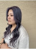 レイヤーカットハイトーンカラーアッシュラベンダー