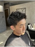 ツーブロックショート