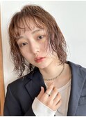 ショートカット前下がりボブショートボブグレージュカラー