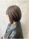 ぱつっとボブ アンブレラカラー インナーカラー