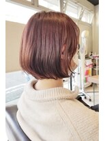 フロア(FLOOR)&nbsp;#まるみボブ#アプリコットカラー#やわらかボブ