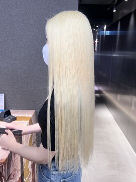 ペレ 栄店(PELE) デザインカラー/レイヤーカット/ウェットヘア/オリーブベージュ